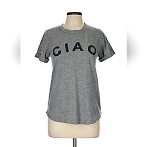 Sol Angeles S/S Rolled Sleeve CIAO Tee, Medium Heather Grey, s. Large